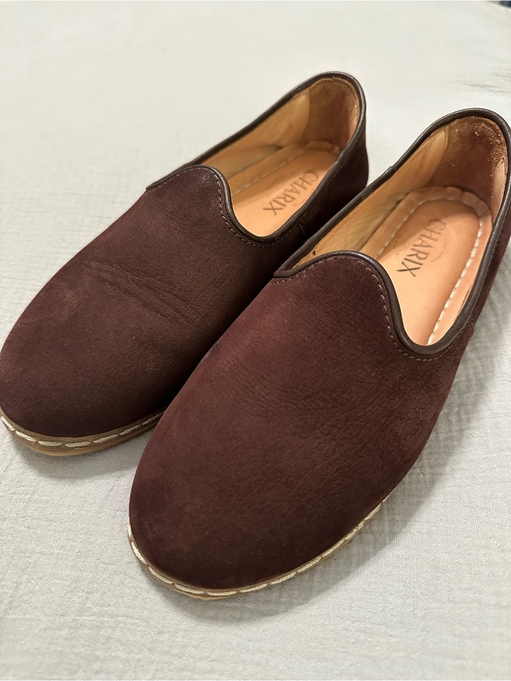 Charix Women’s Brown Suede Slip-On Flats Size 6.5 (37 euro)